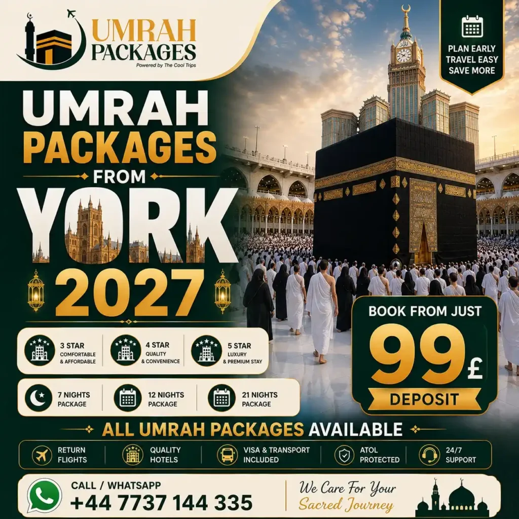 Umrah Packages From York 2027