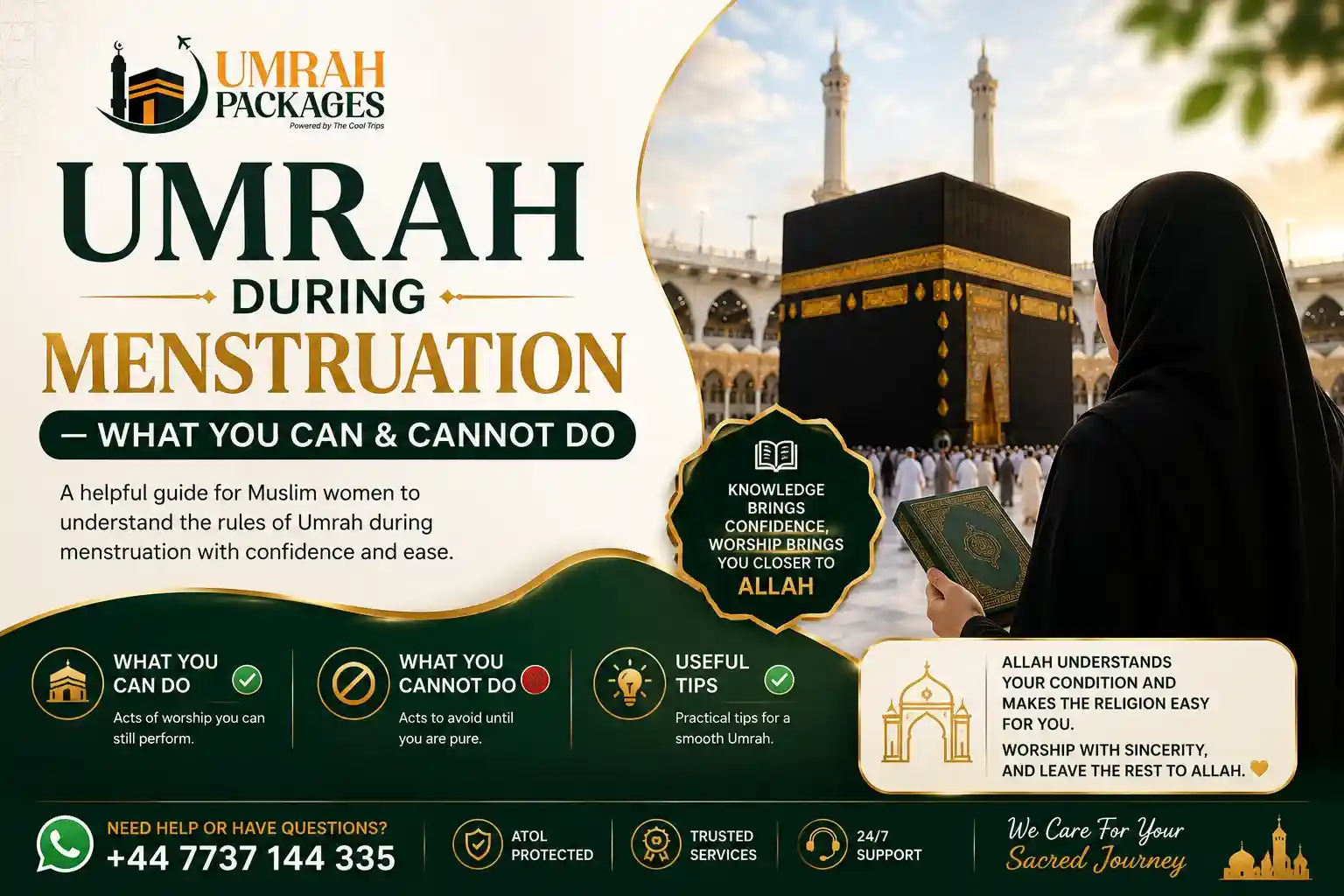 umrah on period, can I do umrah on my period, menstruation umrah rules, tawaf during period, umrah period delay pills, norethisterone umrah, ihram menstruation, umrah ghusl after period, can menstruating woman enter ihram, dua during menstruation, Quran during period, umrah period started, sa'i during menstruation, period delay medication umrah UK, halal period delay pills, umrah rules for women, women umrah guide, umrah packages UK, 7 nights umrah package, 10 nights umrah package, 12 nights umrah package, 14 nights umrah package, 3 star umrah package, cheap umrah packages UK, umrah packages 2027, all inclusive umrah, ATOL protected umrah, umrah from London, umrah from Manchester, umrah from Birmingham, women only umrah, budget umrah, luxury umrah, 5 star umrah, 4 star umrah, umrah cost UK, first time umrah, umrah visa UK, nusuk umrah, postpartum bleeding umrah, nifas umrah rules, umrah cancelled period, Masjid al-Haram menstruation, sanitary pads ihram
