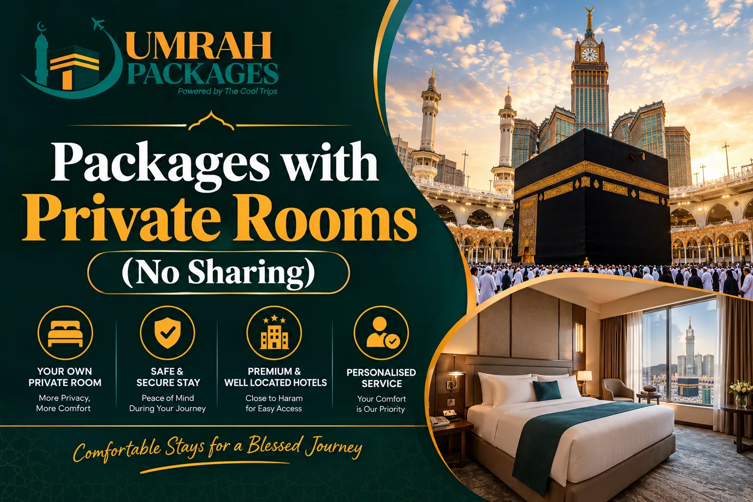 Umrah packages with private rooms, private room Umrah packages, Umrah packages no sharing, private Umrah room, Umrah packages UK, Umrah packages UK 2026, Umrah packages UK 2027, Umrah private room, Umrah packages with no sharing, Umrah room configurations, Umrah quad sharing, quad sharing Umrah packages, Umrah twin room, Umrah double room, Umrah single room, Umrah triple room, Umrah accommodation, Umrah hotel rooms, Umrah package prices, cheap Umrah packages, affordable Umrah packages, solo Umrah packages, solo traveller Umrah, Umrah for solo travellers, Umrah group booking, Umrah group packages, family Umrah packages, Umrah packages for families, Umrah packages for couples, Umrah medical room requirements, Umrah accommodation for medical needs, Umrah private accommodation, Umrah hotel booking, 3 star Umrah packages, 4 star Umrah packages, 5 star Umrah packages, Umrah packages with flights and hotel, Umrah packages with visa, Umrah packages from UK, Umrah travel packages, Umrah package cost, Umrah package price UK,