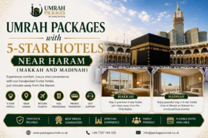 5 star Umrah packages, 5 star Umrah packages UK, Umrah packages from UK, luxury Umrah packages, Makkah Umrah hotels, Madinah Umrah hotels, Umrah packages with flights and hotel, Umrah packages with visa included, Umrah packages with Ziyarat included, Makkah hotels near Haram, Madinah hotels near Masjid an-Nabawi, hotels near Haram Makkah, hotels near Masjid an-Nabawi, Haram facing hotels, Kaaba view hotels, Umrah hotel distance, Makkah hotel distance from Haram, Madinah hotel distance from Masjid an-Nabawi, 4 star Umrah packages, 3 star Umrah packages, split tier Umrah packages, Makkah and Madinah Umrah packages, Umrah packages 7 nights, Umrah packages 10 nights, Umrah packages 14 nights, Umrah packages 21 days, Ramadan Umrah packages, Umrah packages with £99 deposit, Umrah payment plans, Umrah packages Manchester, Umrah packages UK 2026, Umrah packages UK 2027, Rawdah Umrah packages, Nusuk Rawdah permit, Masjid an-Nabawi gates, Makkah Haram gates, Umrah hotel booking, Umrah travel packages UK